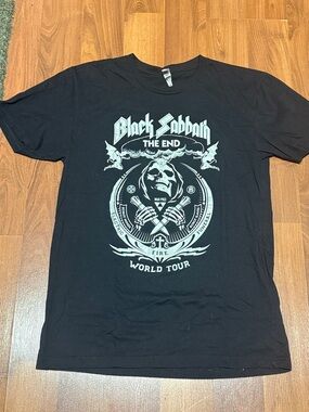 official merchandise from Black Sabbath's "The End" World Tour